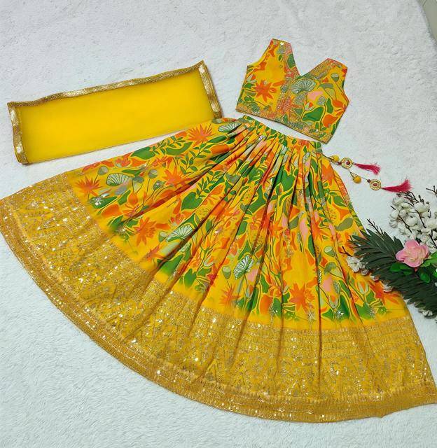 Trending Sequins Embroidered Georgette Kids clothing suppliers in Kolkata